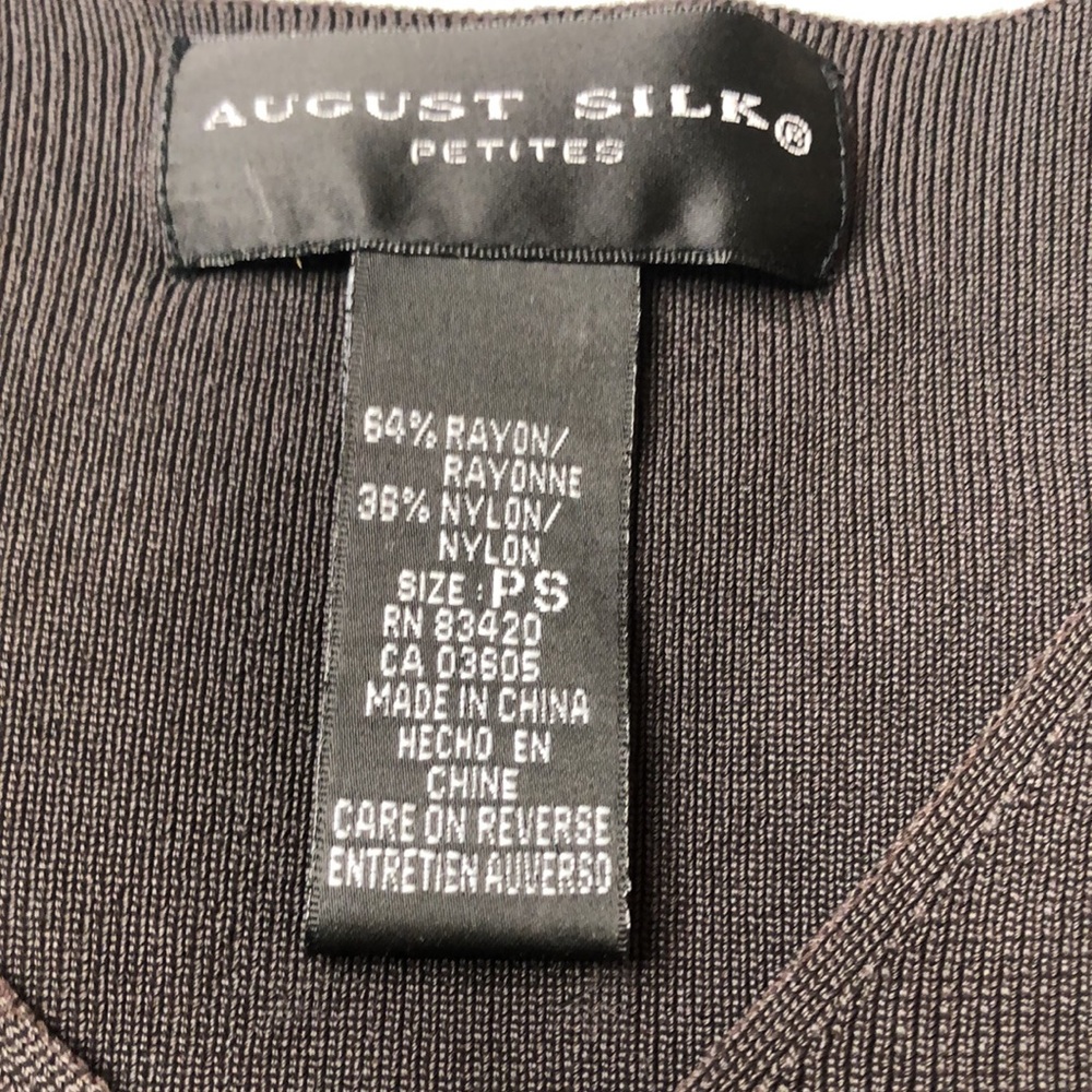 August Silk Petites L/S tee size Small P - Picture 9 of 11